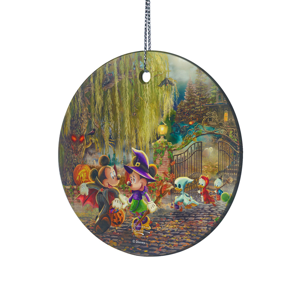 Disney (Mickey and Minnie Halloween Fun) StarFire Prints™ Hanging Glass Print SPCIR1277