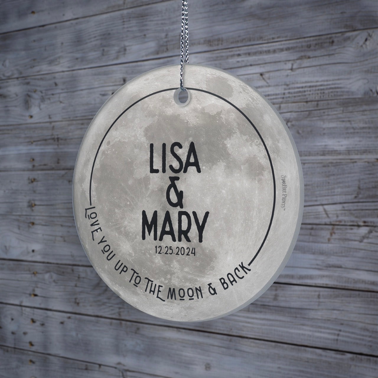 Trend Setters Originals (To The Moon - Personalized) StarFire Prints™ Hanging Glass Print SPCIR1286