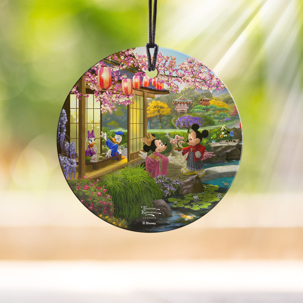 Disney (Mickey and Minnie in Japan) StarFire Prints™ Hanging Glass Print SPCIR1340