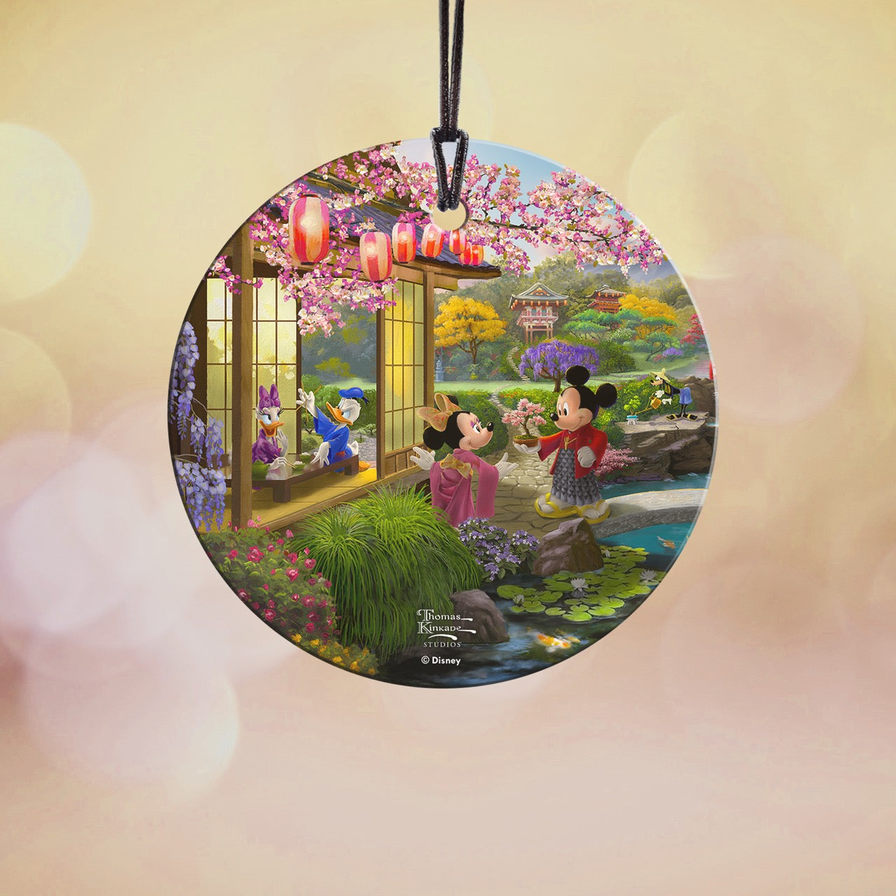 Disney (Mickey and Minnie in Japan) StarFire Prints™ Hanging Glass Print SPCIR1340