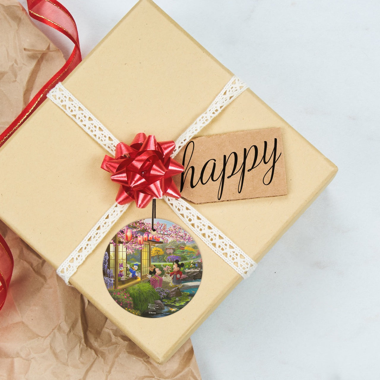 Disney (Mickey and Minnie in Japan) StarFire Prints™ Hanging Glass Print SPCIR1340