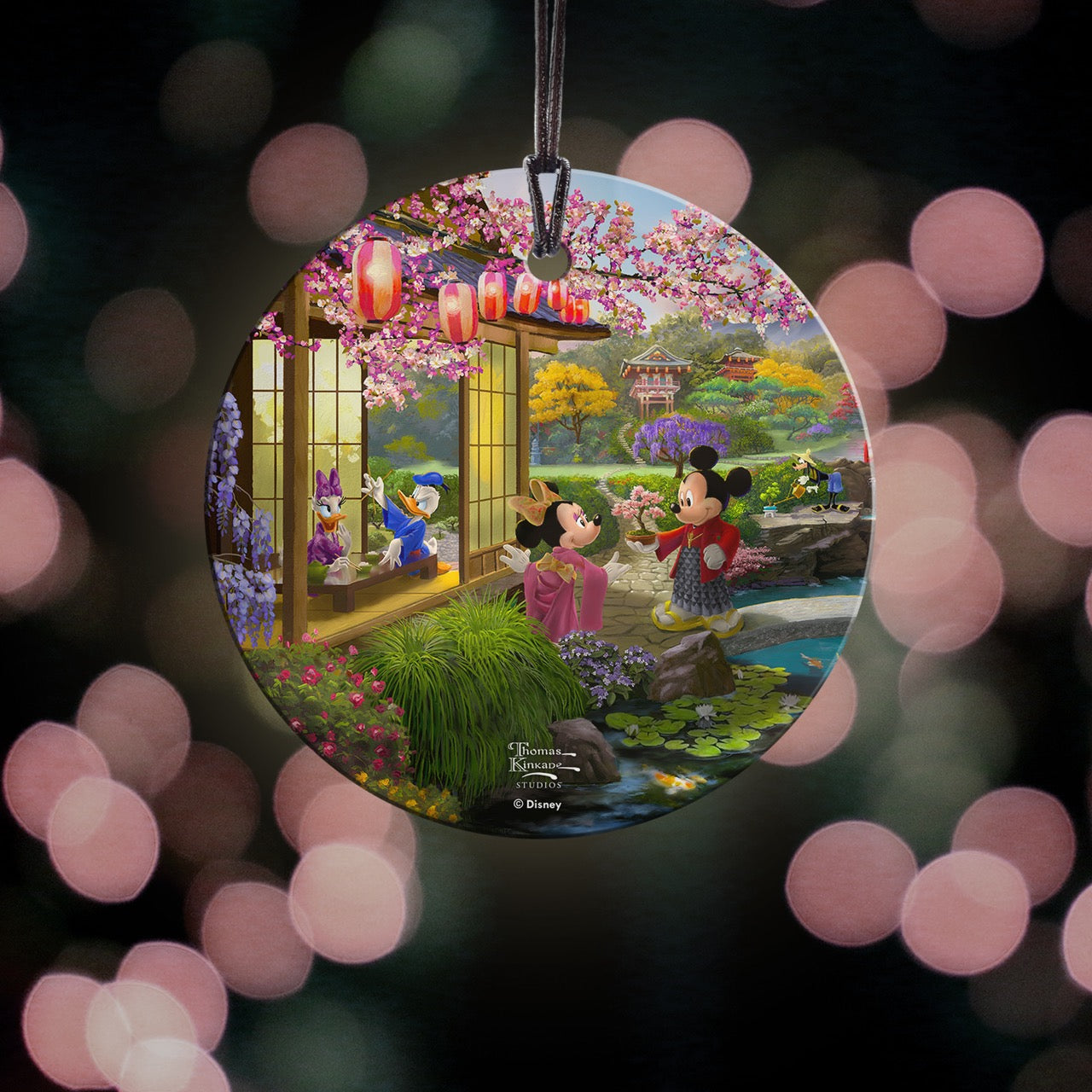 Disney (Mickey and Minnie in Japan) StarFire Prints™ Hanging Glass Print SPCIR1340