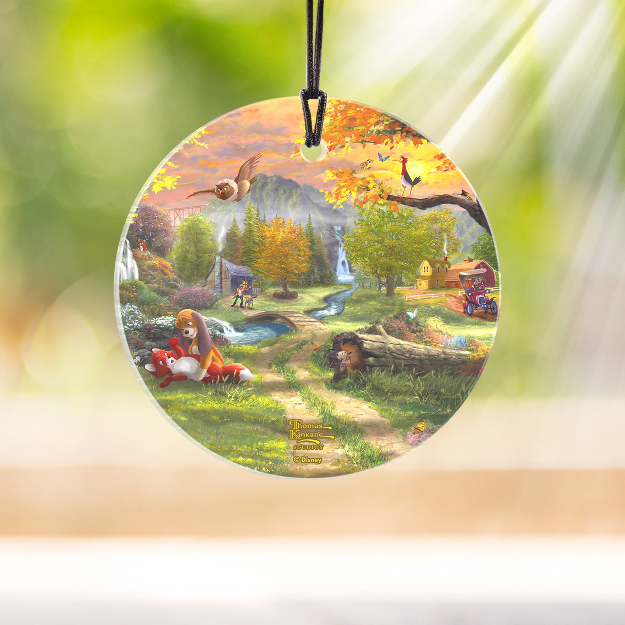 Disney (Fox and the Hound – Forever Friends) StarFire Prints™ Hanging Glass Print SPCIR1342