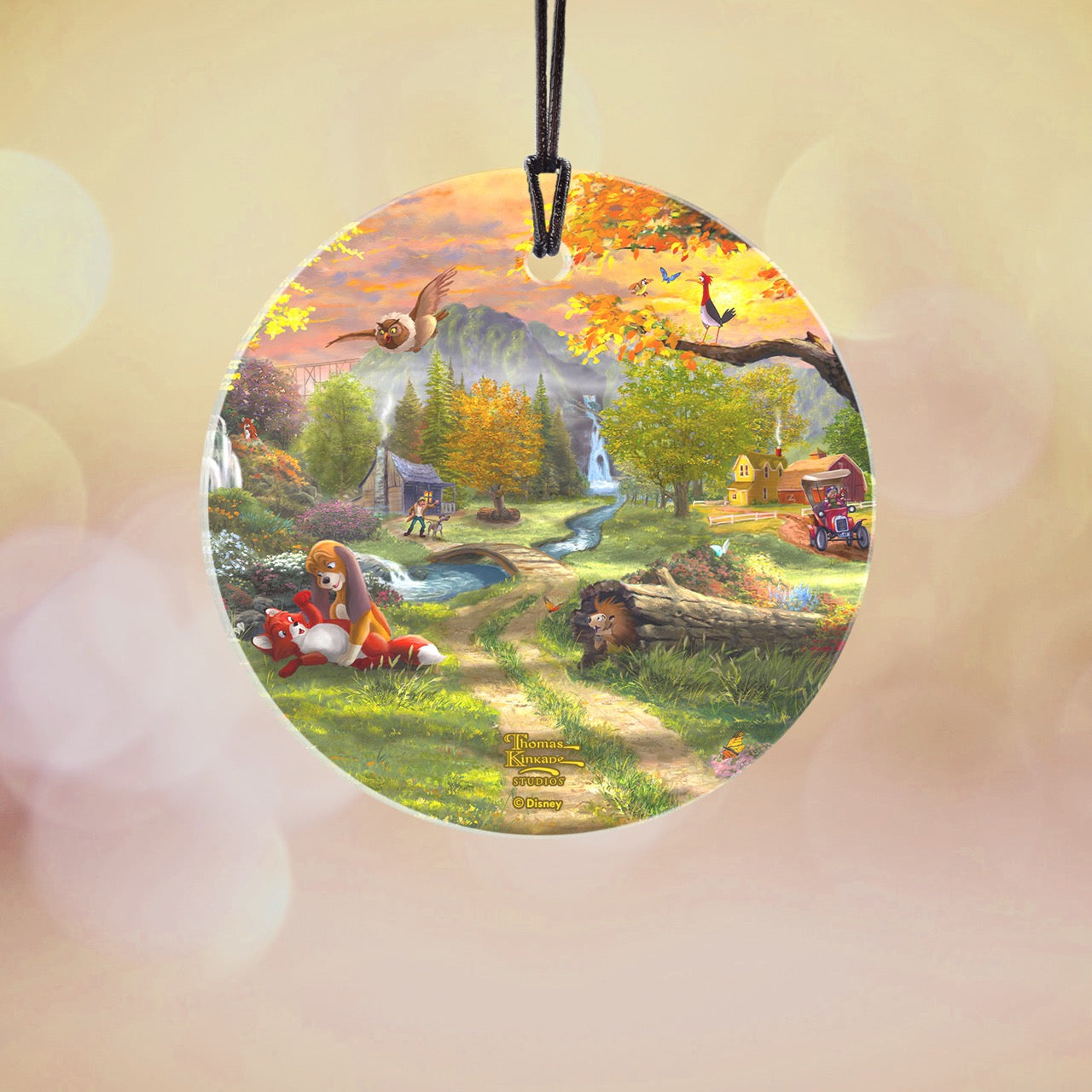 Disney (Fox and the Hound – Forever Friends) StarFire Prints™ Hanging Glass Print SPCIR1342