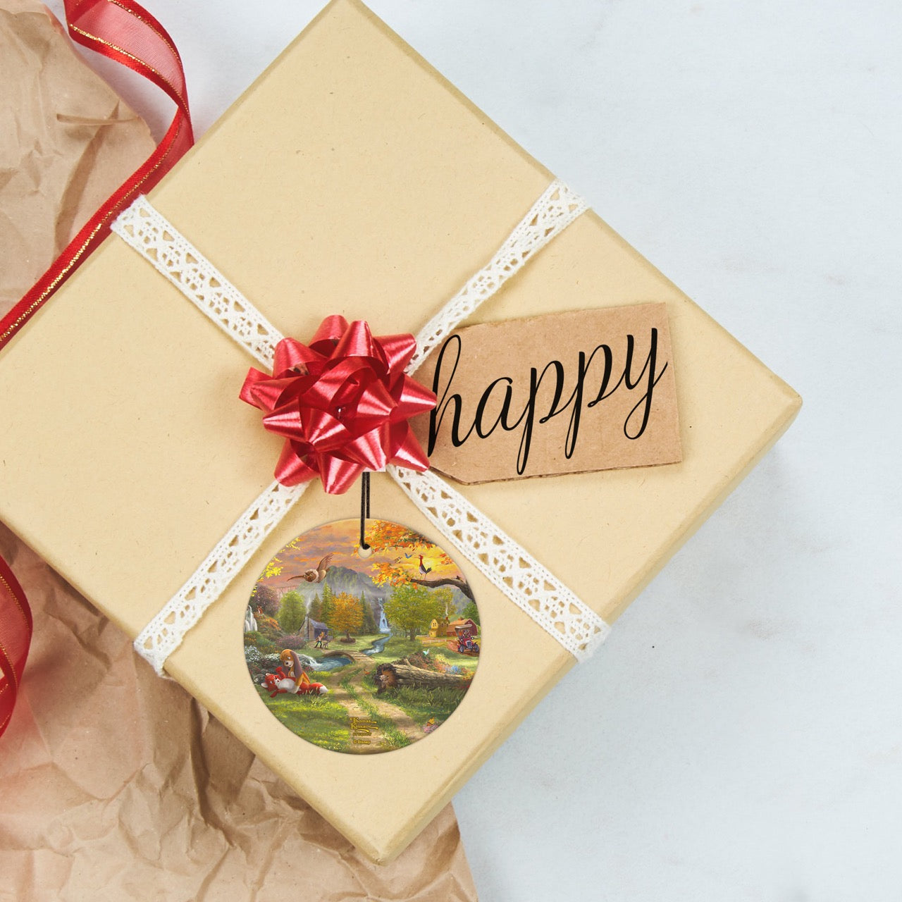 Disney (Fox and the Hound – Forever Friends) StarFire Prints™ Hanging Glass Print SPCIR1342