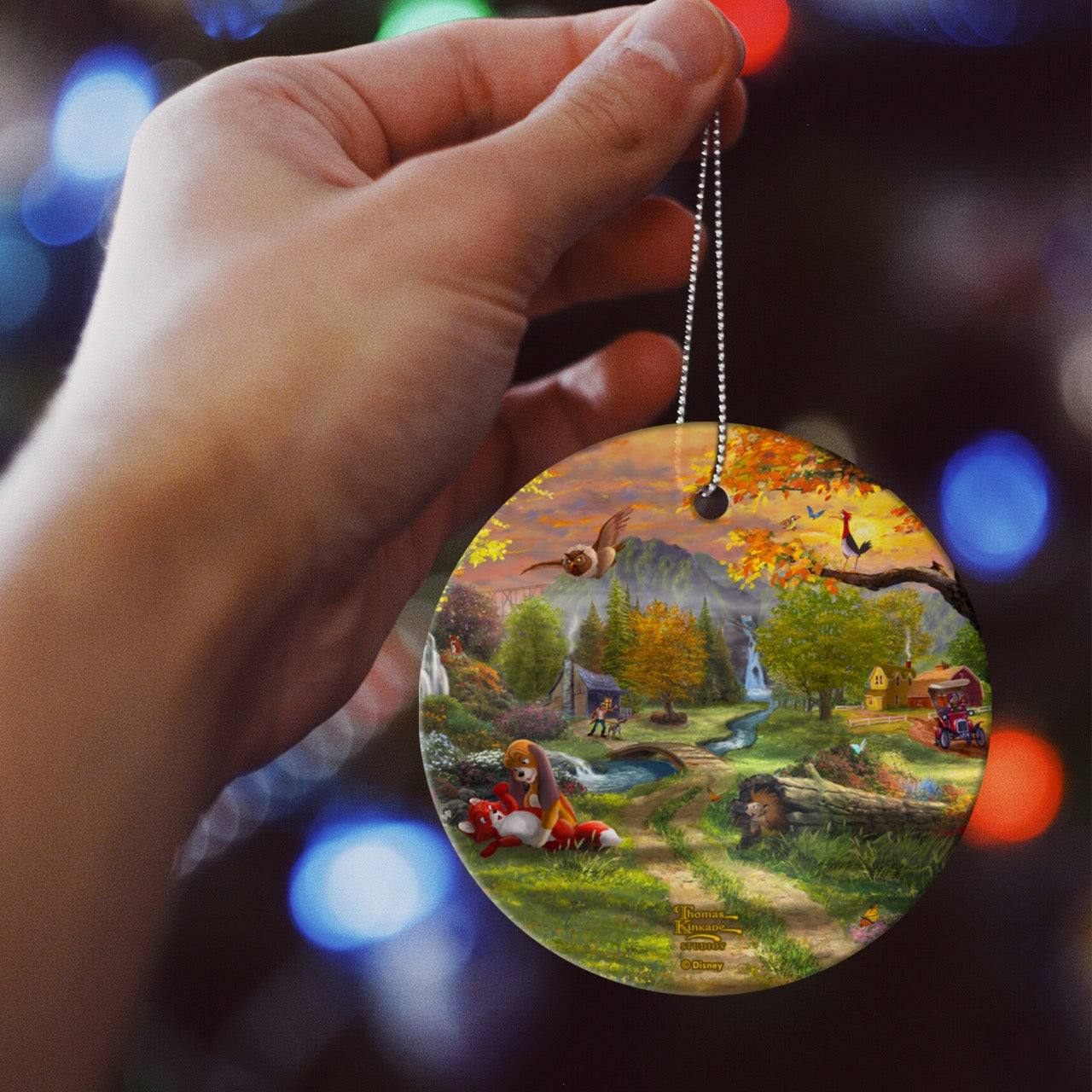 Disney (Fox and the Hound – Forever Friends) StarFire Prints™ Hanging Glass Print SPCIR1342