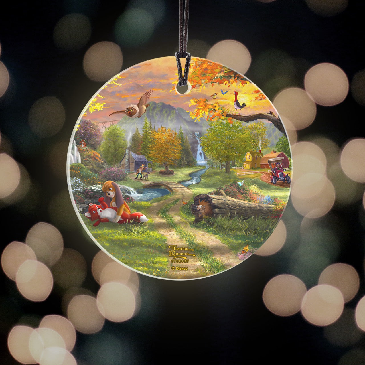 Disney (Fox and the Hound – Forever Friends) StarFire Prints™ Hanging Glass Print SPCIR1342