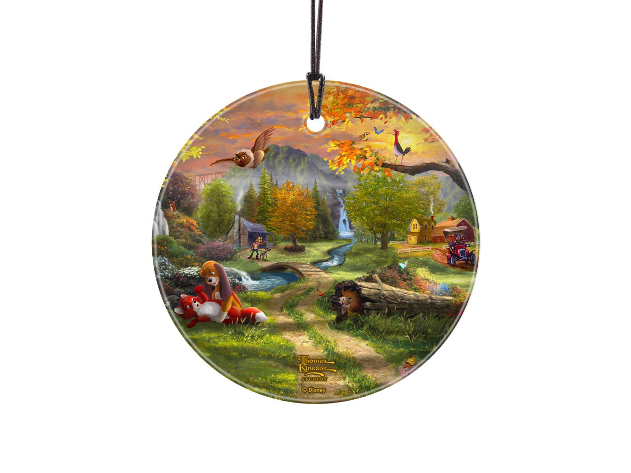 Disney (Fox and the Hound – Forever Friends) StarFire Prints™ Hanging Glass Print SPCIR1342