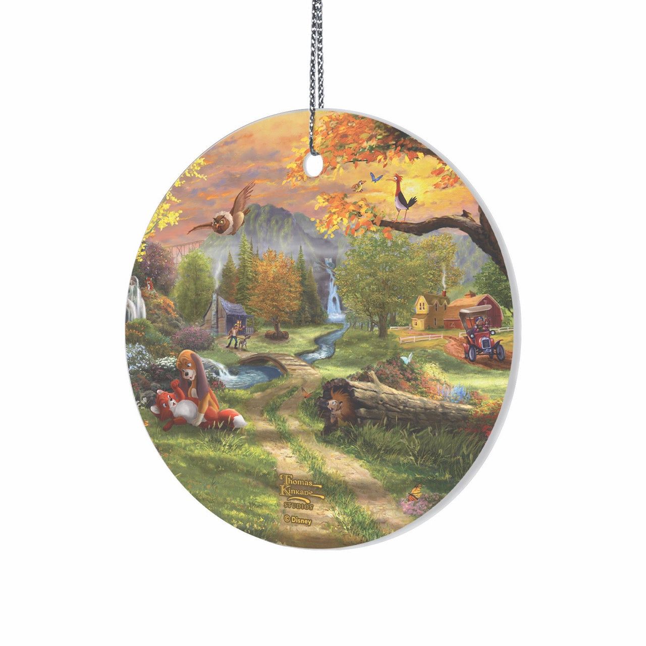 Disney (Fox and the Hound – Forever Friends) StarFire Prints™ Hanging Glass Print SPCIR1342