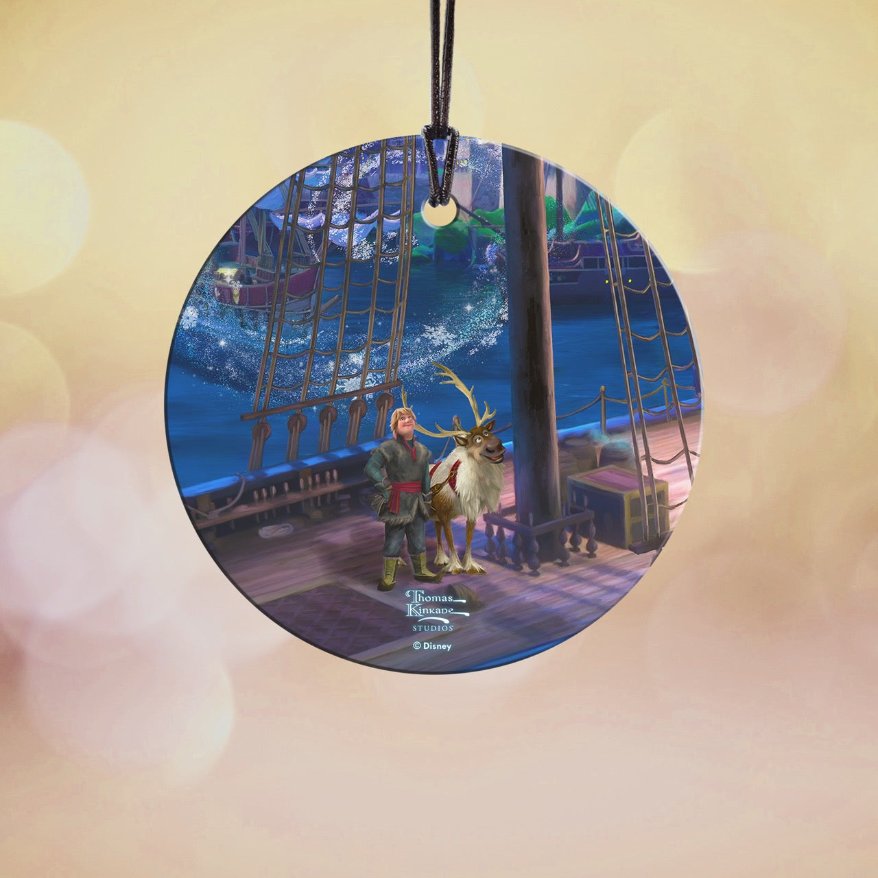 Disney (Frozen – Kristoff & Sven) StarFire Prints™ Hanging Glass Print SPCIR1348