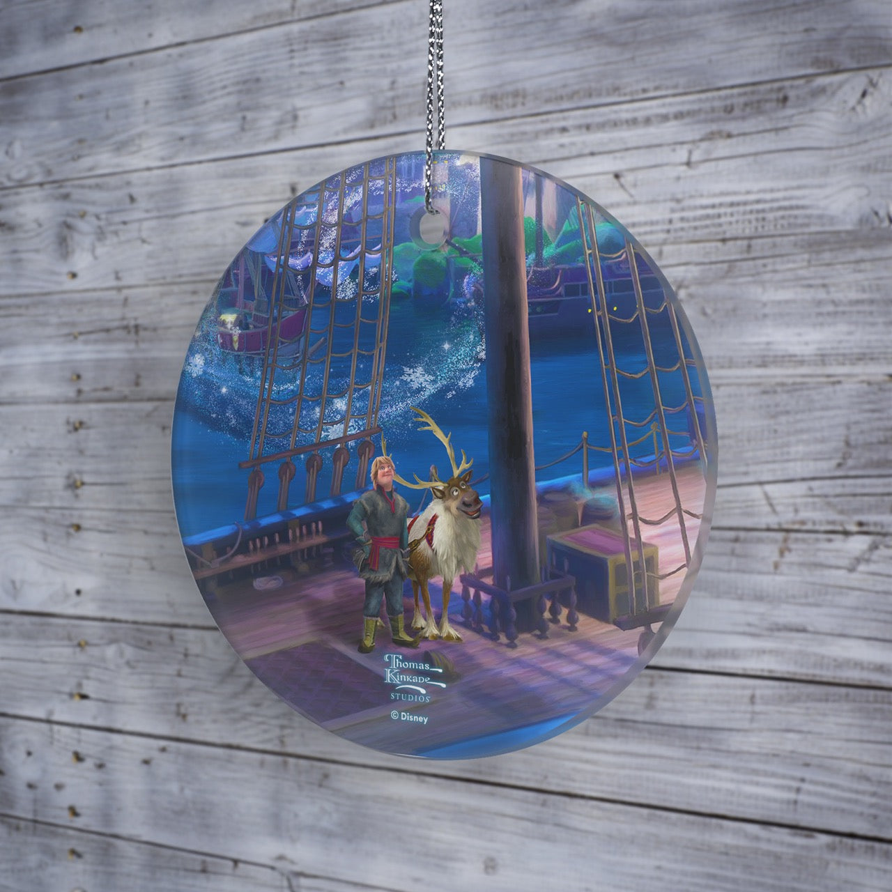 Disney (Frozen – Kristoff & Sven) StarFire Prints™ Hanging Glass Print SPCIR1348