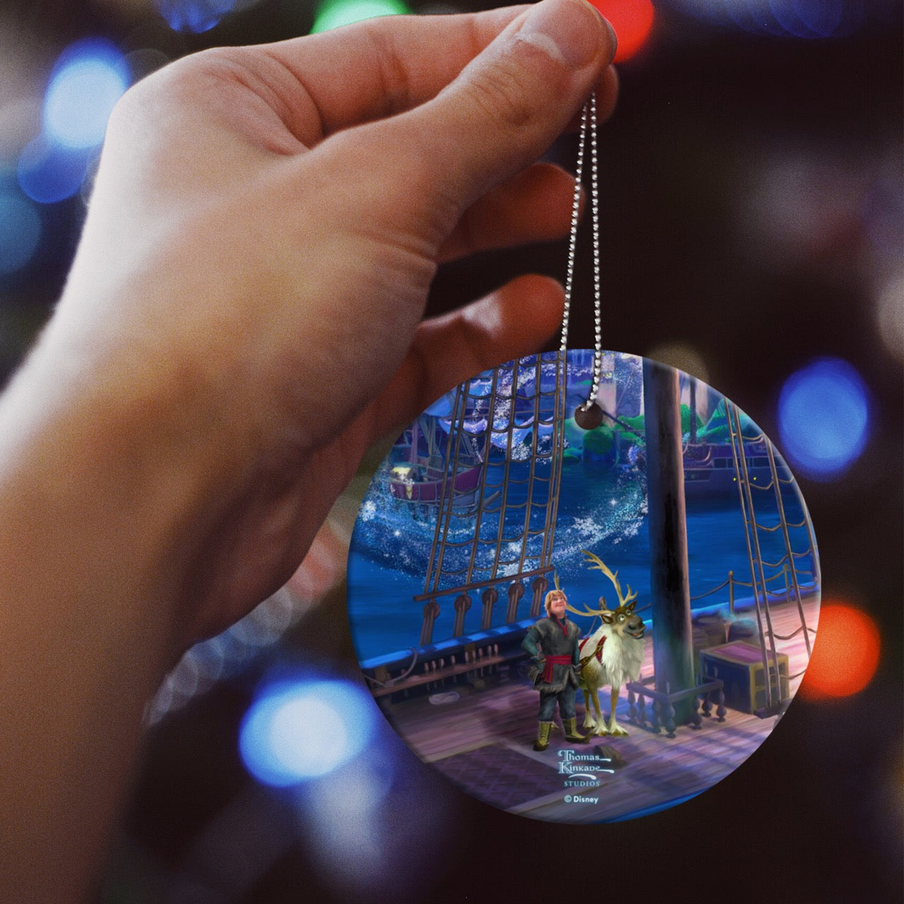 Disney (Frozen – Kristoff & Sven) StarFire Prints™ Hanging Glass Print SPCIR1348