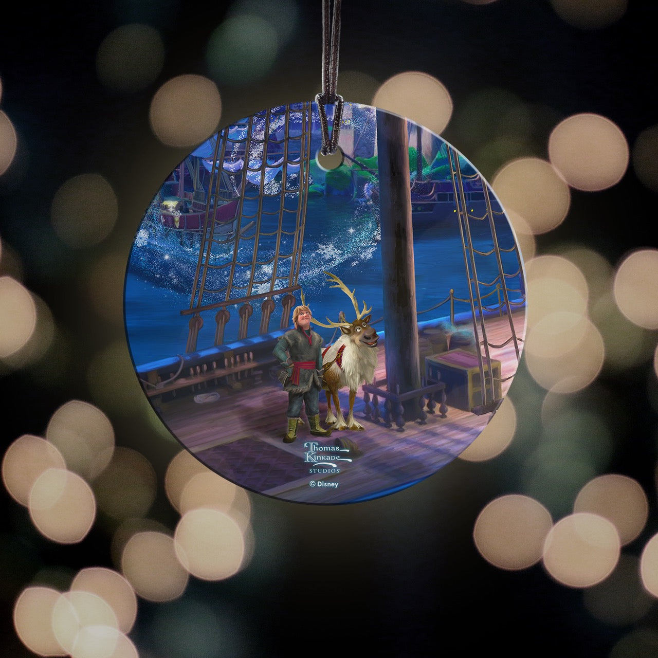 Disney (Frozen – Kristoff & Sven) StarFire Prints™ Hanging Glass Print SPCIR1348