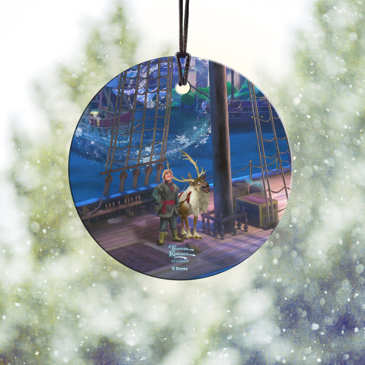 Disney (Frozen – Kristoff & Sven) StarFire Prints™ Hanging Glass Print SPCIR1348