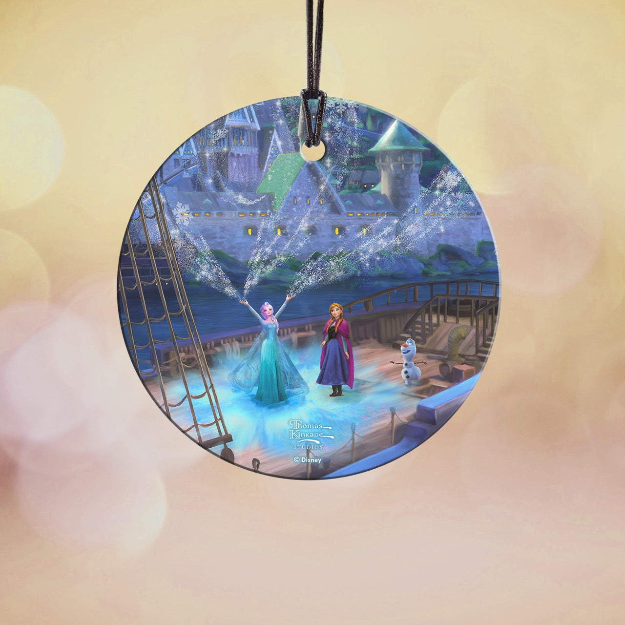 Disney (Frozen – Sisters Forever) StarFire Prints™ Hanging Glass Print SPCIR1349