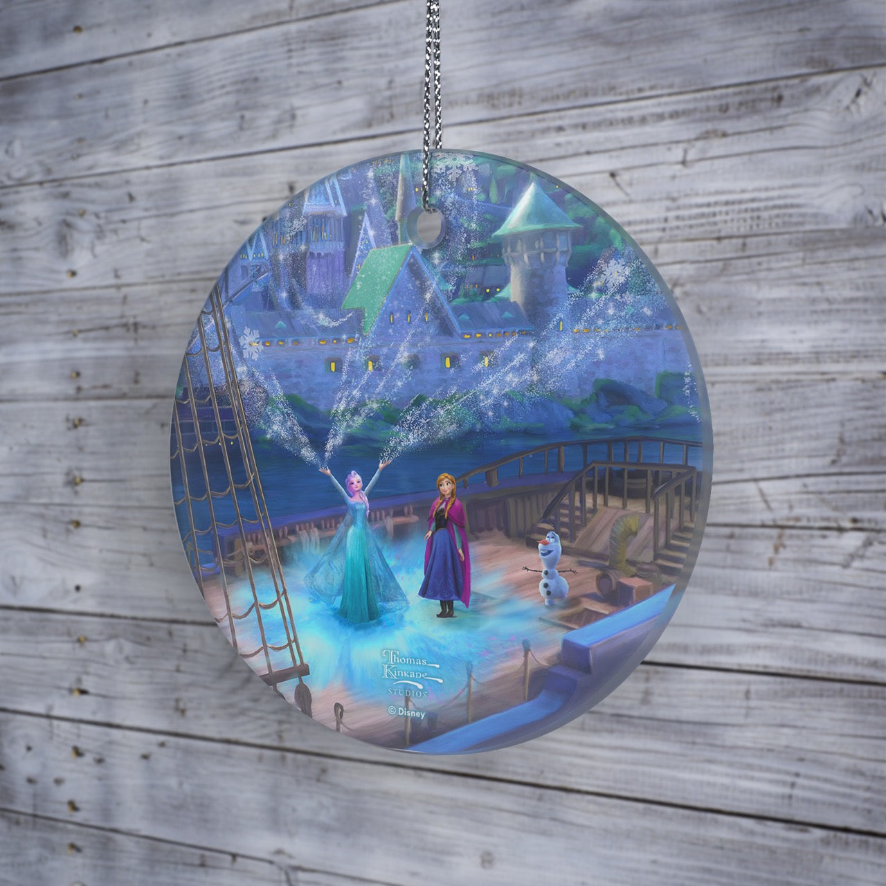 Disney (Frozen – Sisters Forever) StarFire Prints™ Hanging Glass Print SPCIR1349