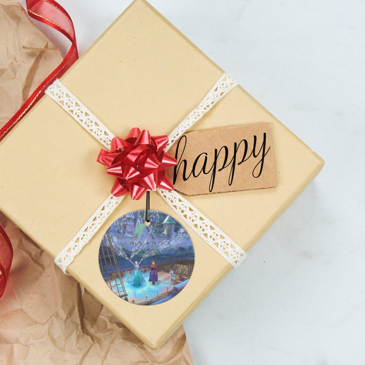 Disney (Frozen – Sisters Forever) StarFire Prints™ Hanging Glass Print SPCIR1349