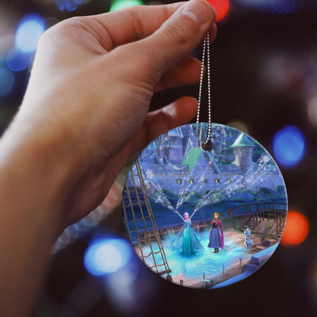 Disney (Frozen – Sisters Forever) StarFire Prints™ Hanging Glass Print SPCIR1349