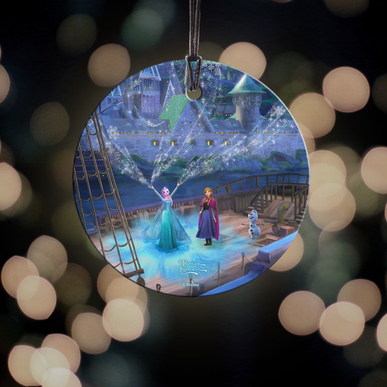 Disney (Frozen – Sisters Forever) StarFire Prints™ Hanging Glass Print SPCIR1349