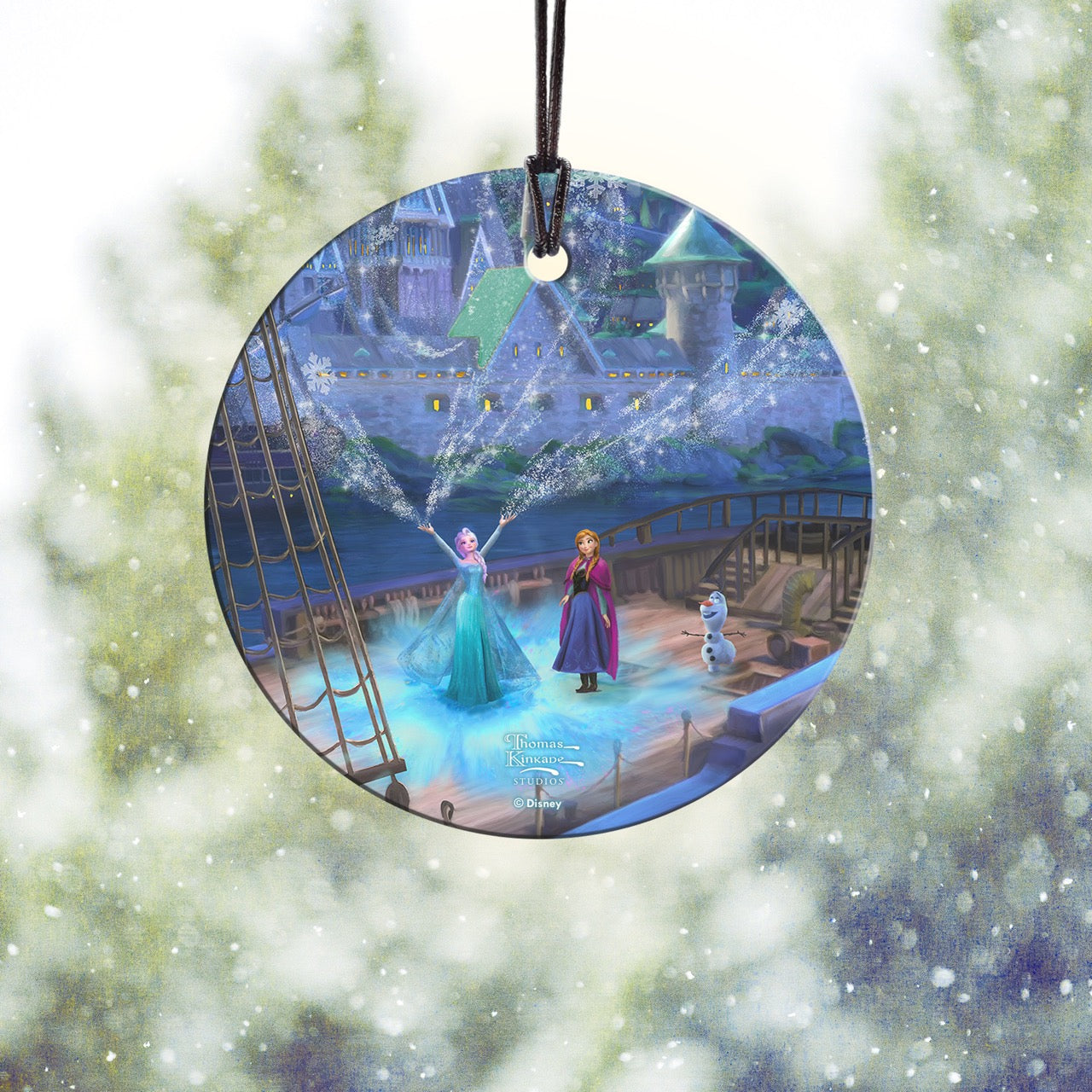 Disney (Frozen – Sisters Forever) StarFire Prints™ Hanging Glass Print SPCIR1349