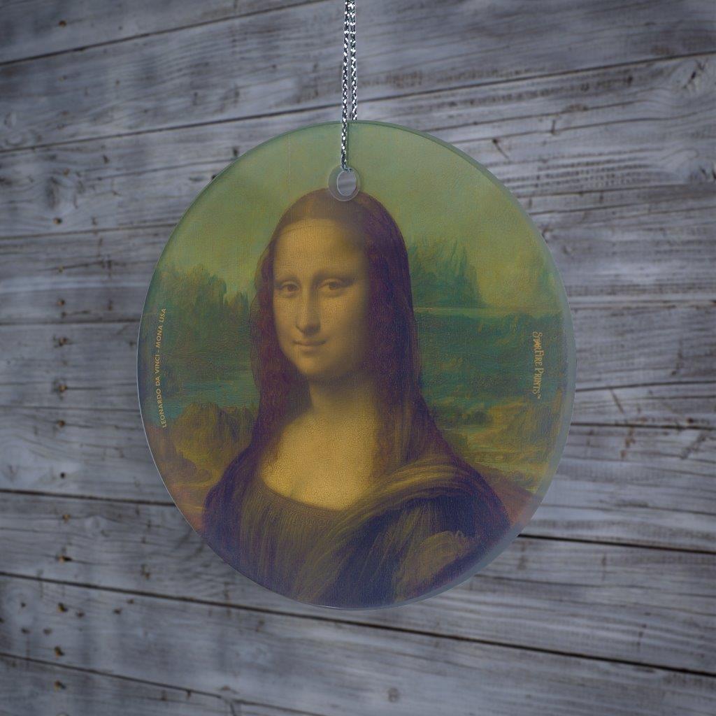 Trend Setters Original (Leonard da Vinci – Mona Lisa) StarFire Prints™ Hanging Glass Print SPCIR1358