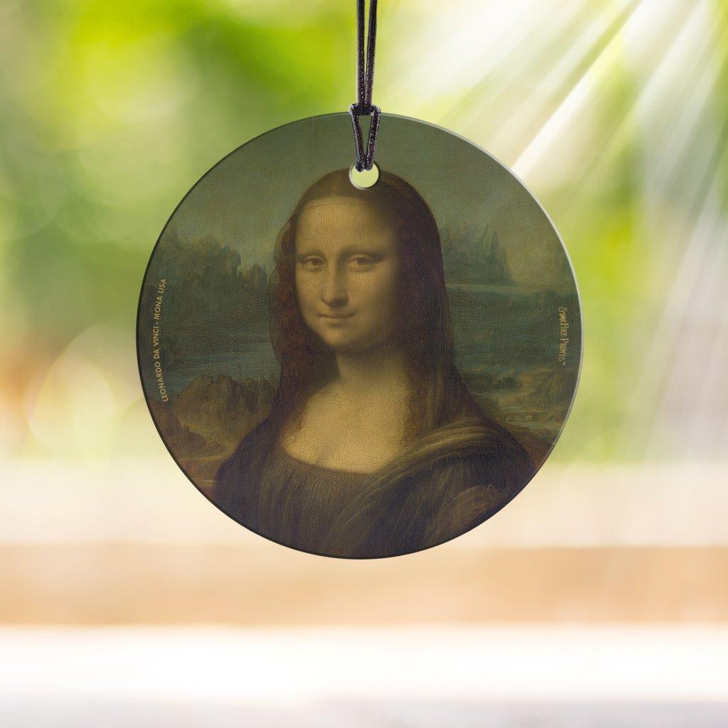 Trend Setters Original (Leonard da Vinci – Mona Lisa) StarFire Prints™ Hanging Glass Print SPCIR1358