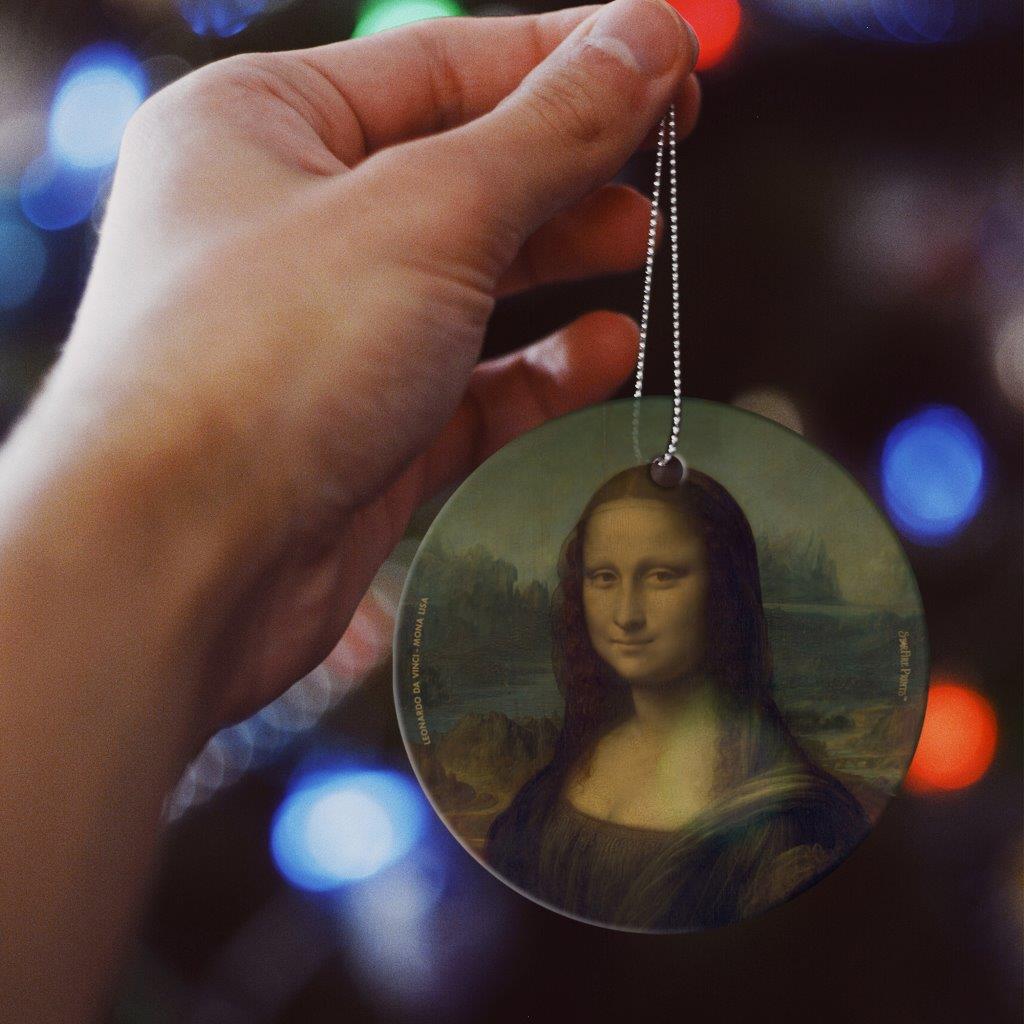Trend Setters Original (Leonard da Vinci – Mona Lisa) StarFire Prints™ Hanging Glass Print SPCIR1358