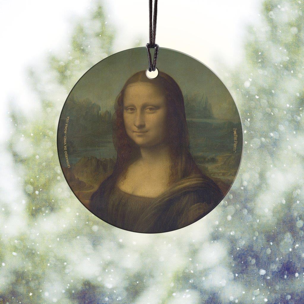 Trend Setters Original (Leonard da Vinci – Mona Lisa) StarFire Prints™ Hanging Glass Print SPCIR1358