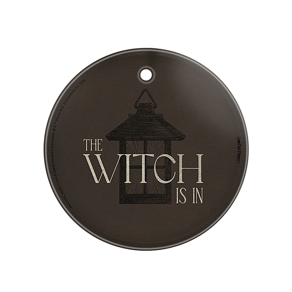 Practical Magic 2 (The Witch Is In) 3.5" Round StarFire Prints™ Glass Art SPCIR1372