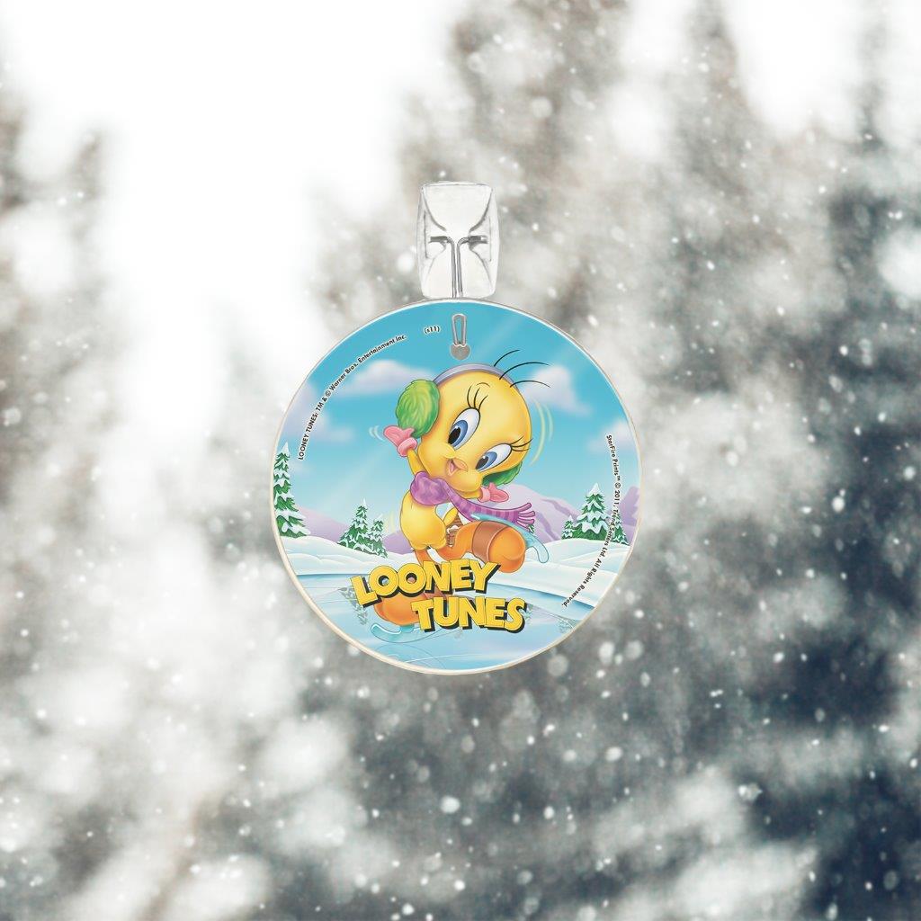 Looney Tunes (Tweety Bird Ice Skating) StarFire Prints™ Glass Art SPCIR143
