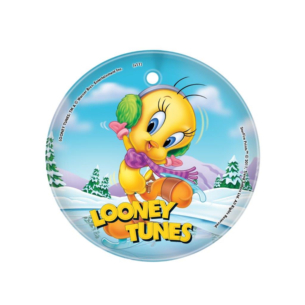 Looney Tunes (Tweety Bird Ice Skating) StarFire Prints™ Glass Art SPCIR143