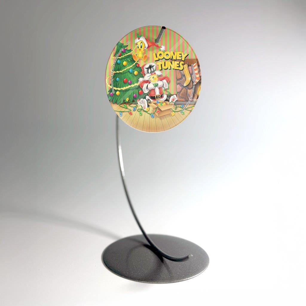 Looney Tunes (Sylvester and Tweetys Christmas) StarFire Prints™ Glass Art SPCIR145