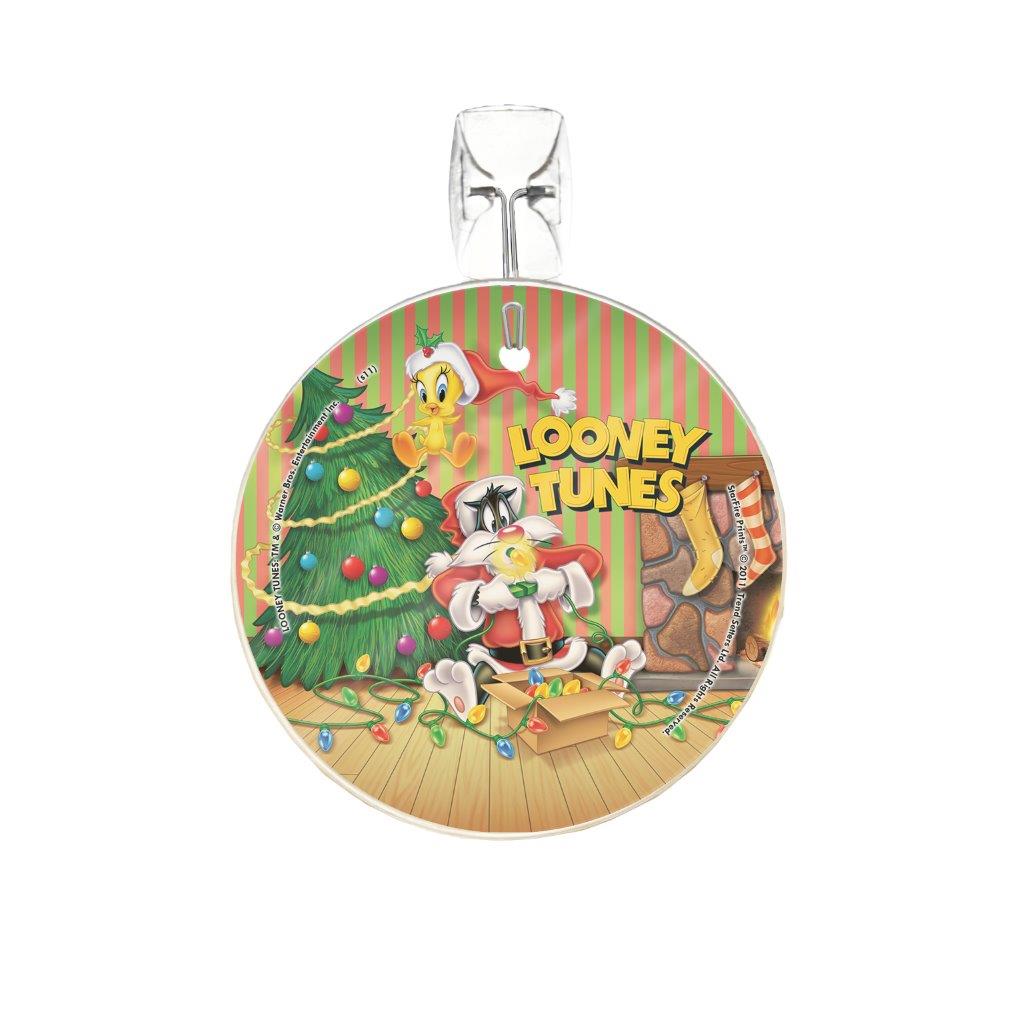 Looney Tunes (Sylvester and Tweetys Christmas) StarFire Prints™ Glass Art SPCIR145