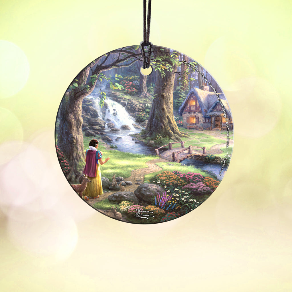 Disney (Snow White Discovers the Cottage) StarFire Prints™ Hanging Glass Print SPCIR368