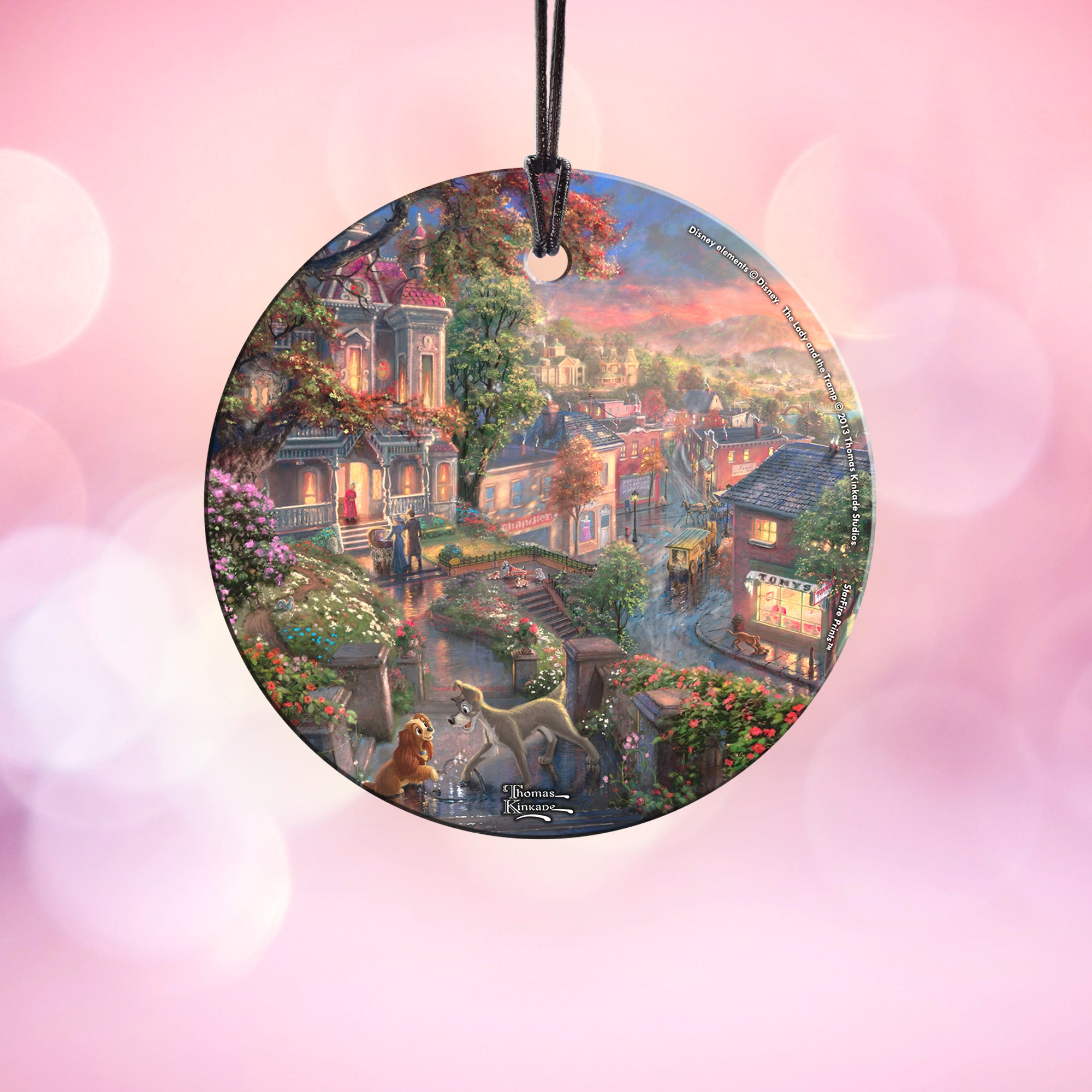 Disney (Lady and the Tramp) StarFire Prints™ Hanging Glass Print SPCIR379