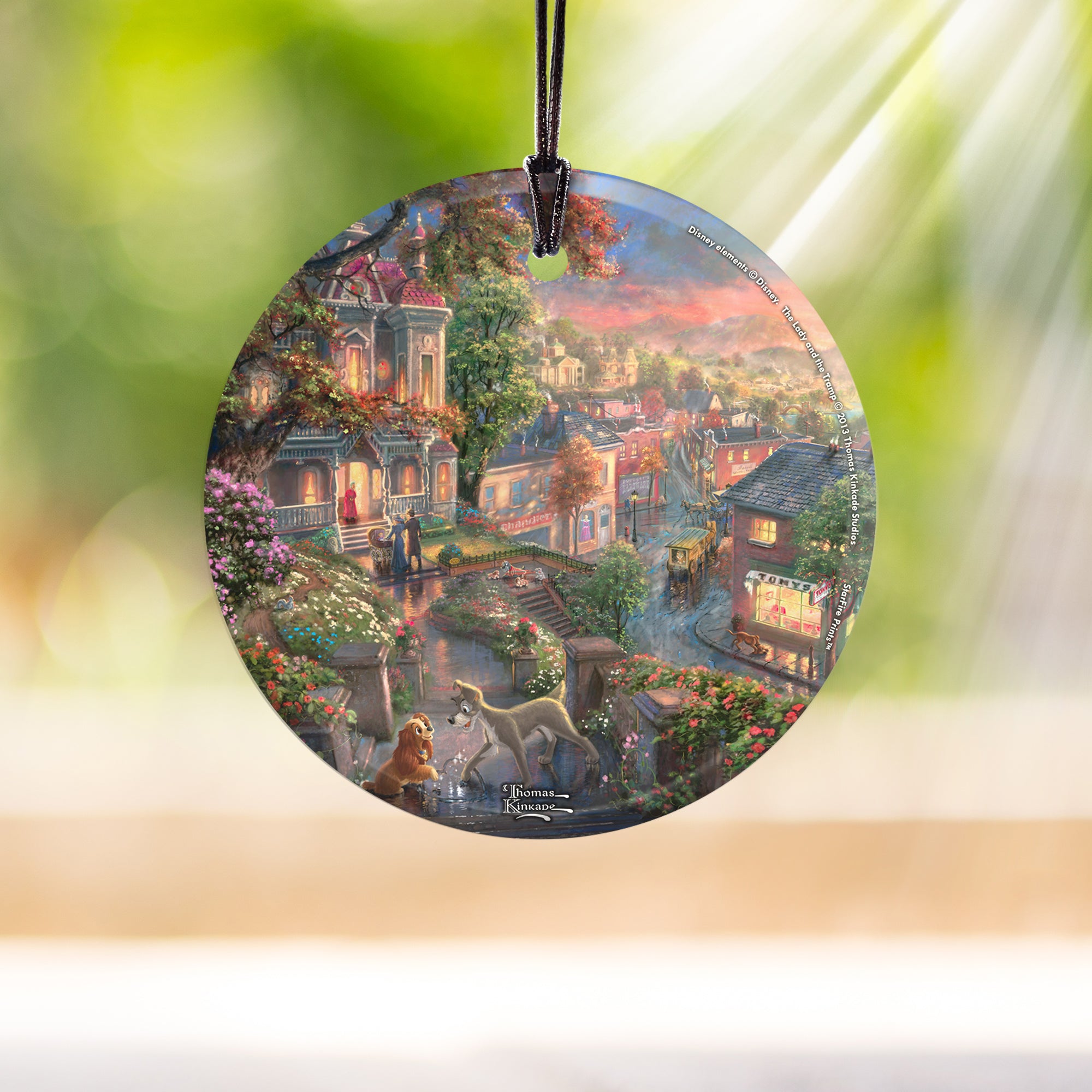 Disney (Lady and the Tramp) StarFire Prints™ Hanging Glass Print SPCIR379