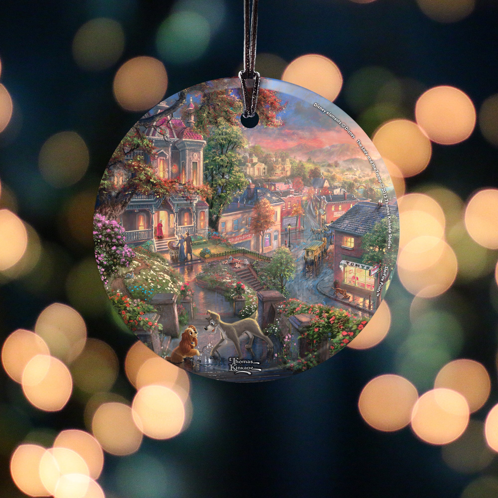 Disney (Lady and the Tramp) StarFire Prints™ Hanging Glass Print SPCIR379