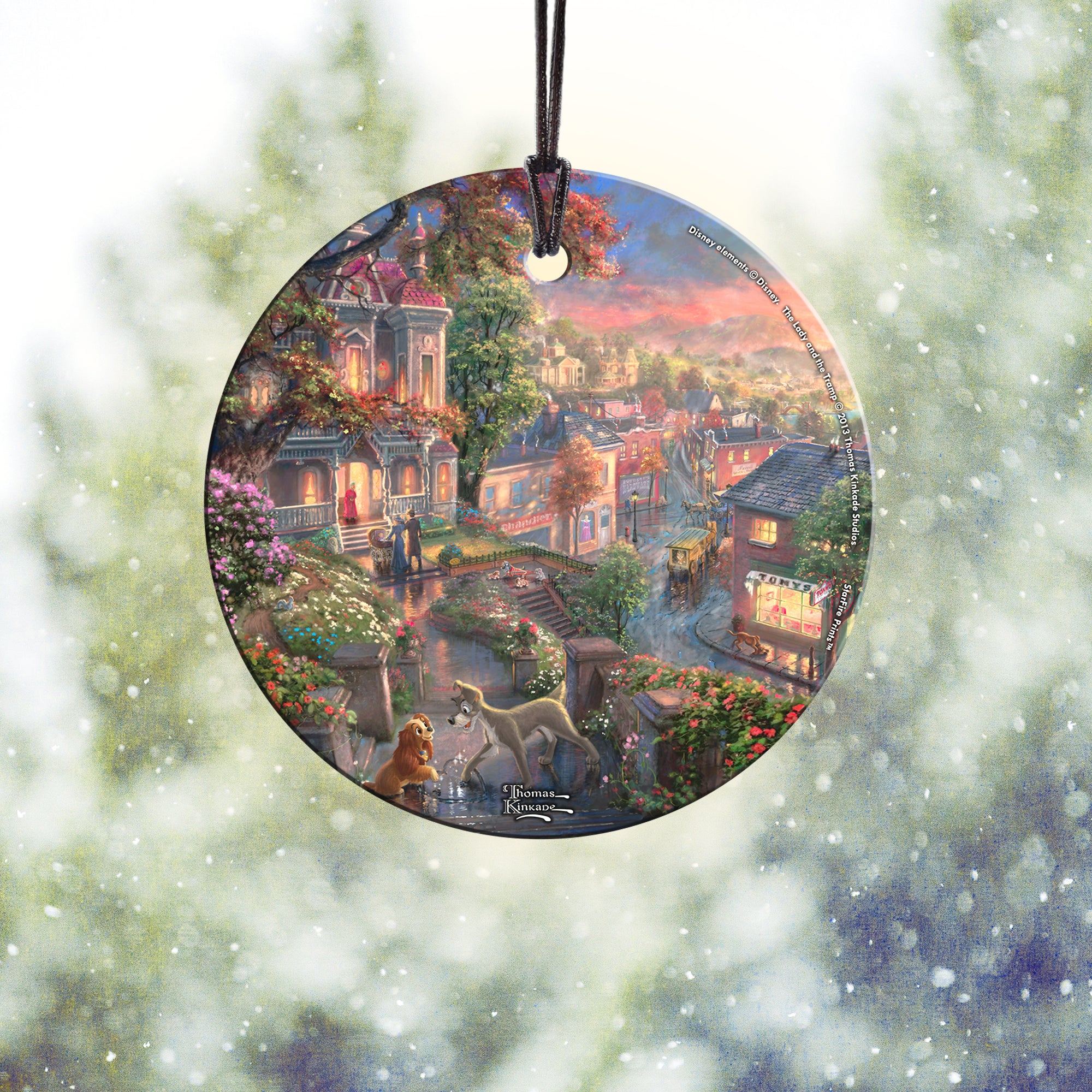 Disney (Lady and the Tramp) StarFire Prints™ Hanging Glass Print SPCIR379