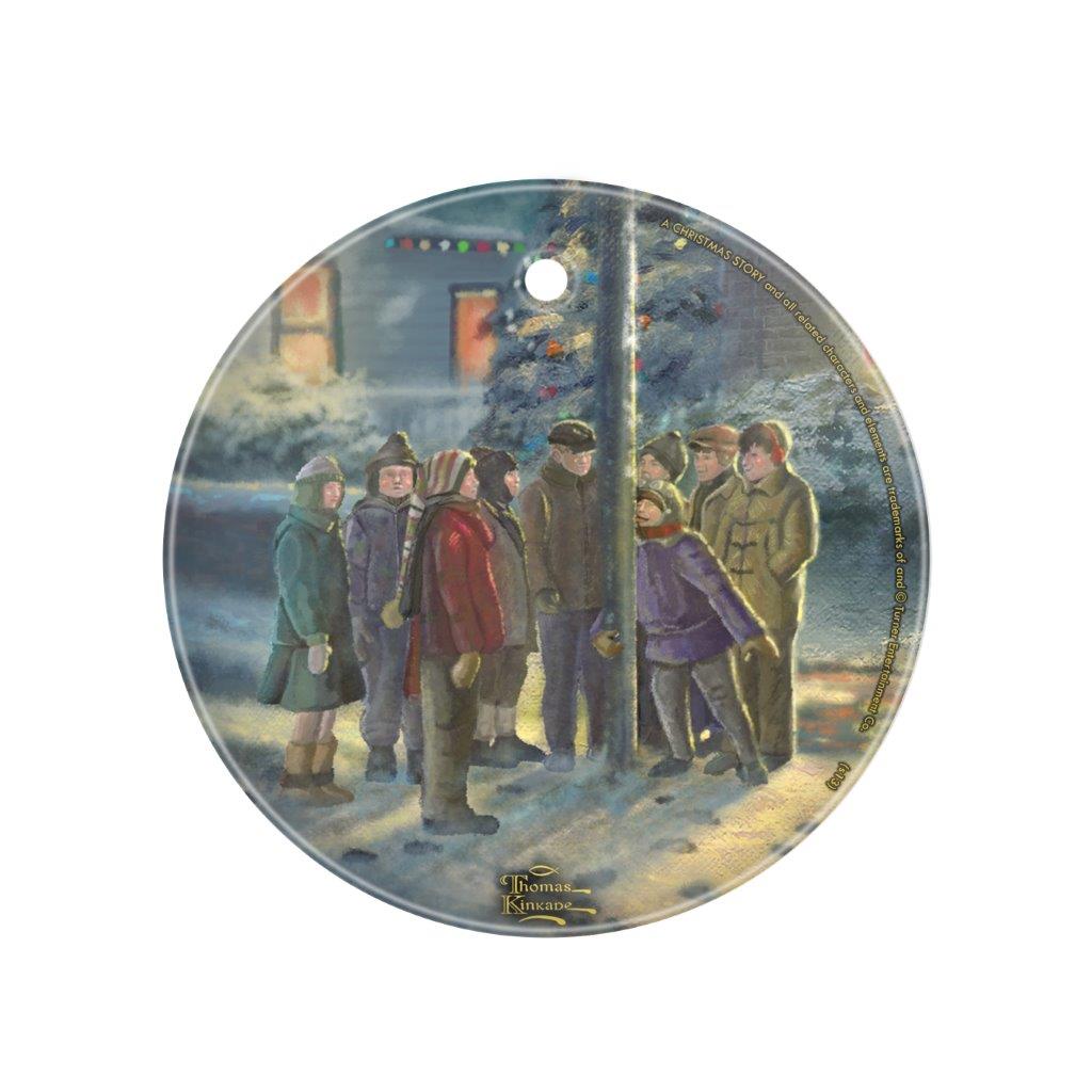 A Christmas Story  (Thomas Kinkade Studios) StarFire Prints™ Glass Art SPCIR397