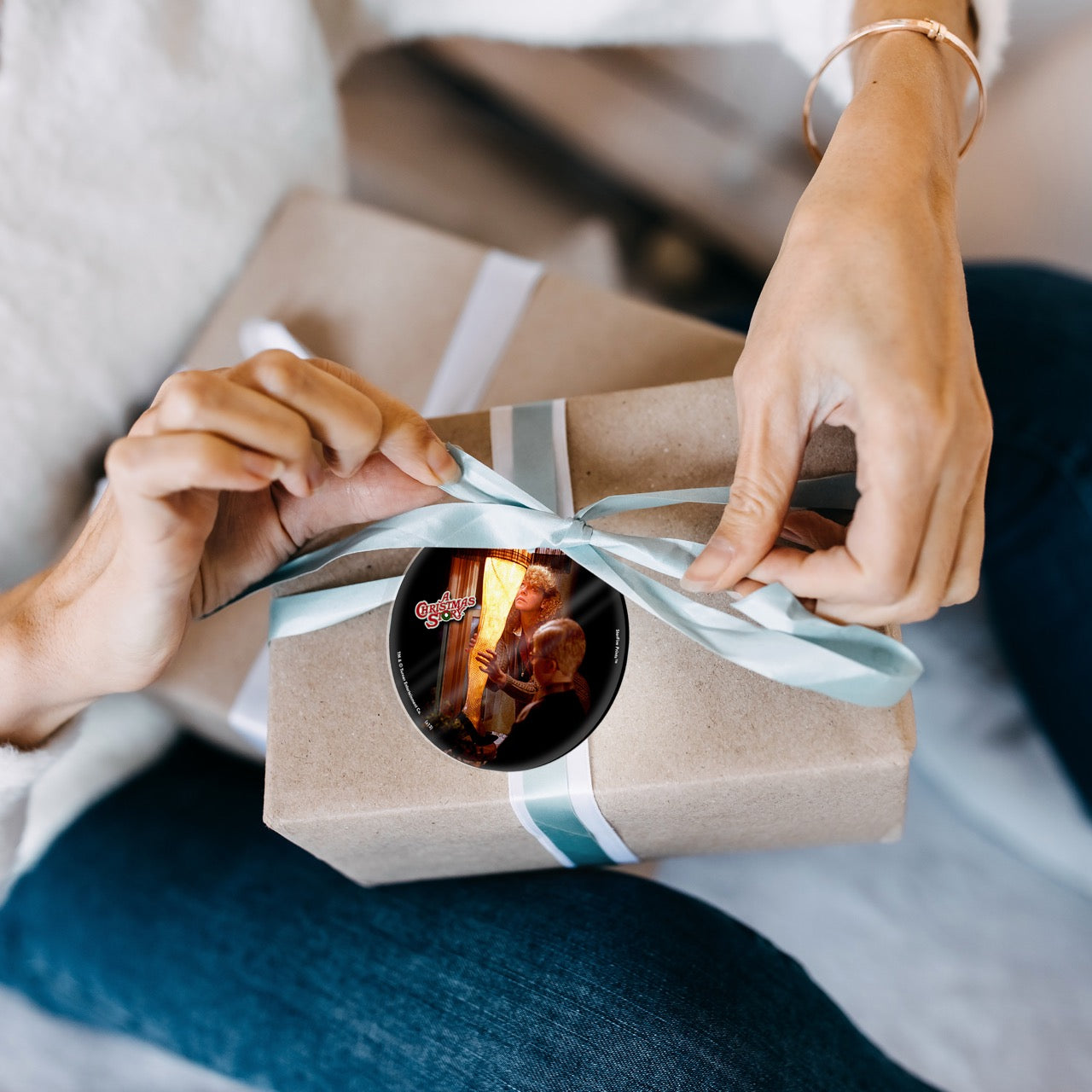 A Christmas Story (Leg Lamp) StarFire Prints™ Glass Art SPCIR409