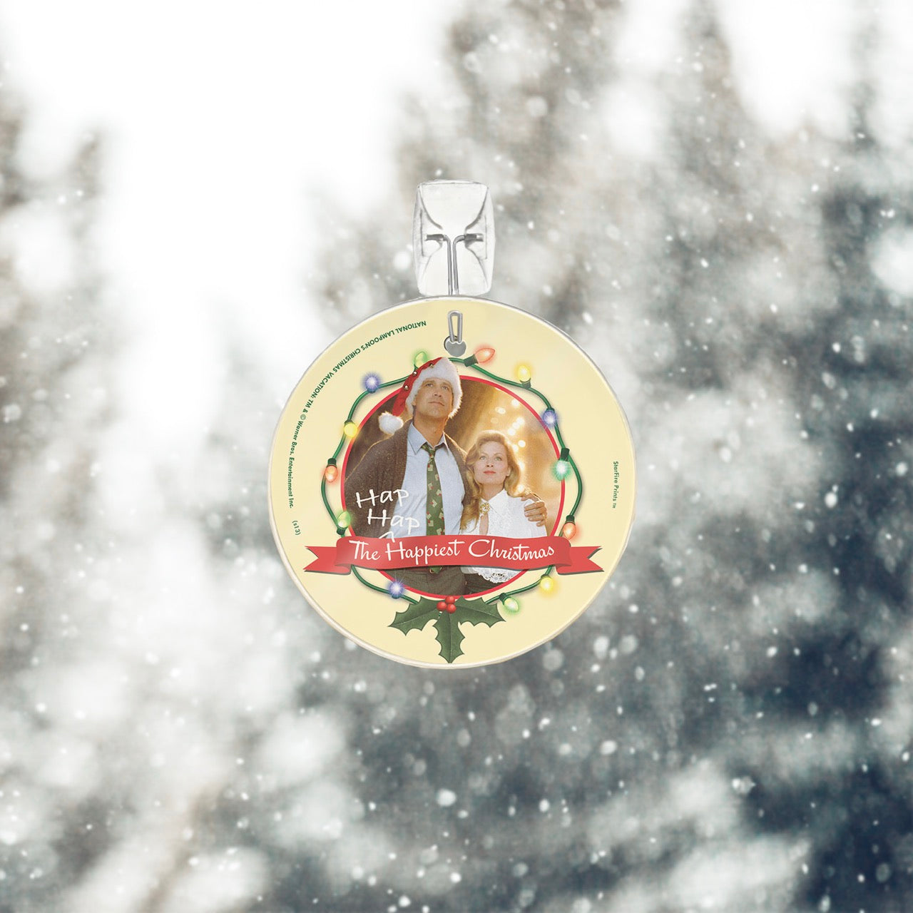 National Lampoons Christmas Vacation (Clark and Ellen) StarFire Prints™ Glass Art SPCIR433