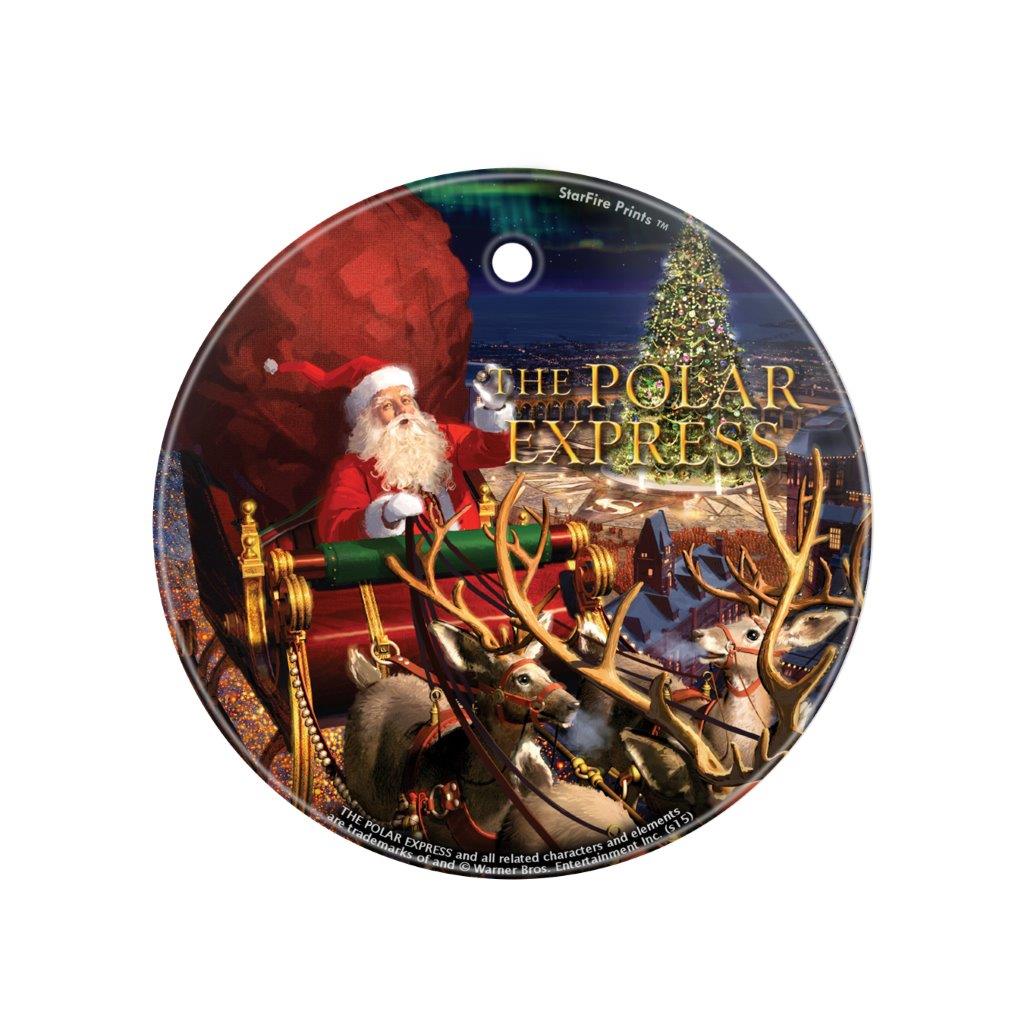 The Polar Express (Santa) StarFire Prints™ Glass Art SPCIR496