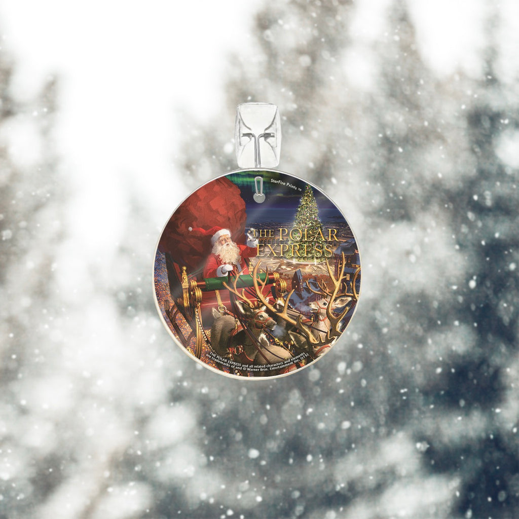 The Polar Express (Santa) StarFire Prints™ Glass Art SPCIR496