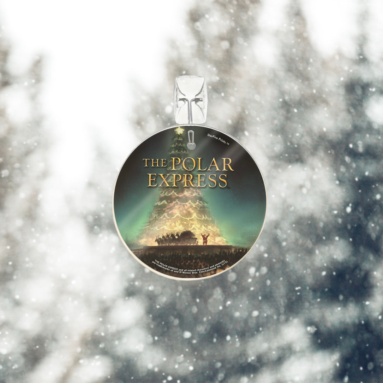 The Polar Express (Tree) StarFire Prints™ Glass Art SPCIR498