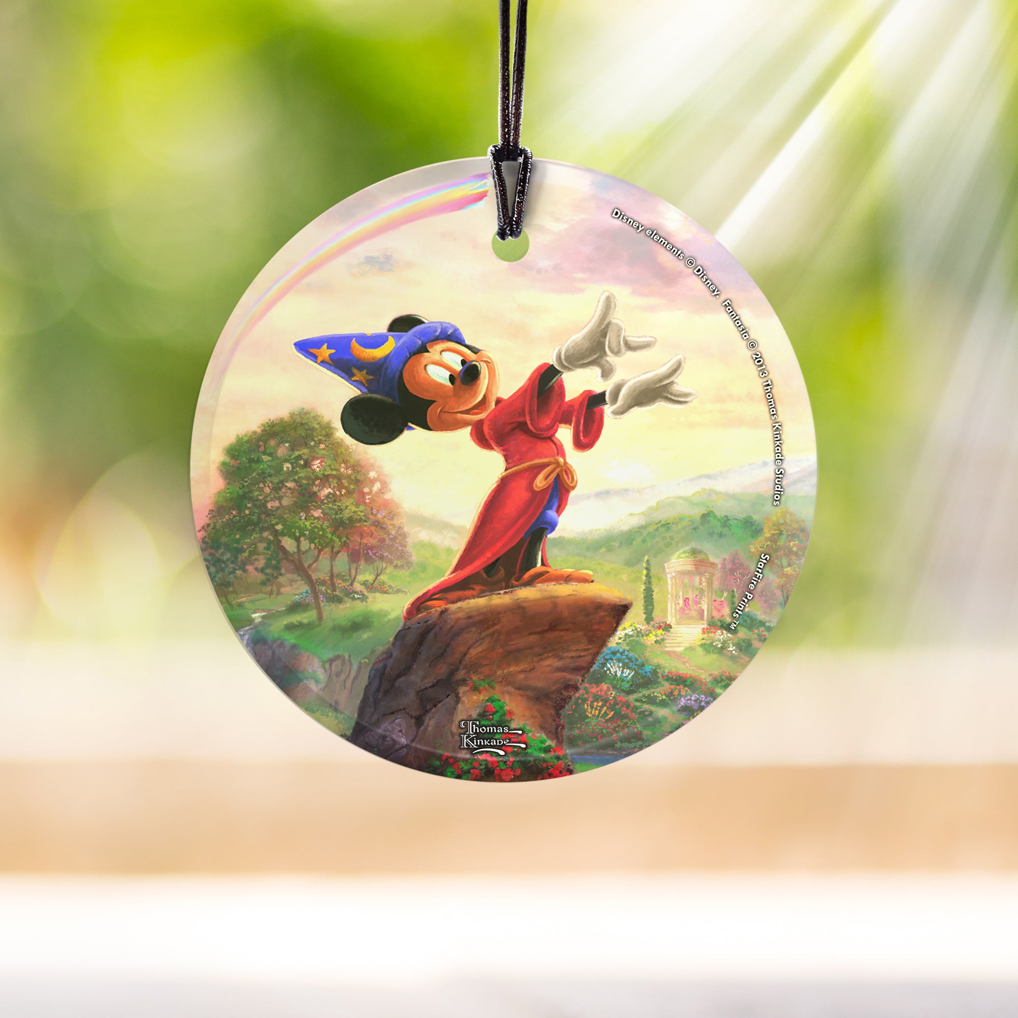 Disney (Mickey Mouse Fantasia) StarFire Prints™ Hanging Glass Print SPCIR503