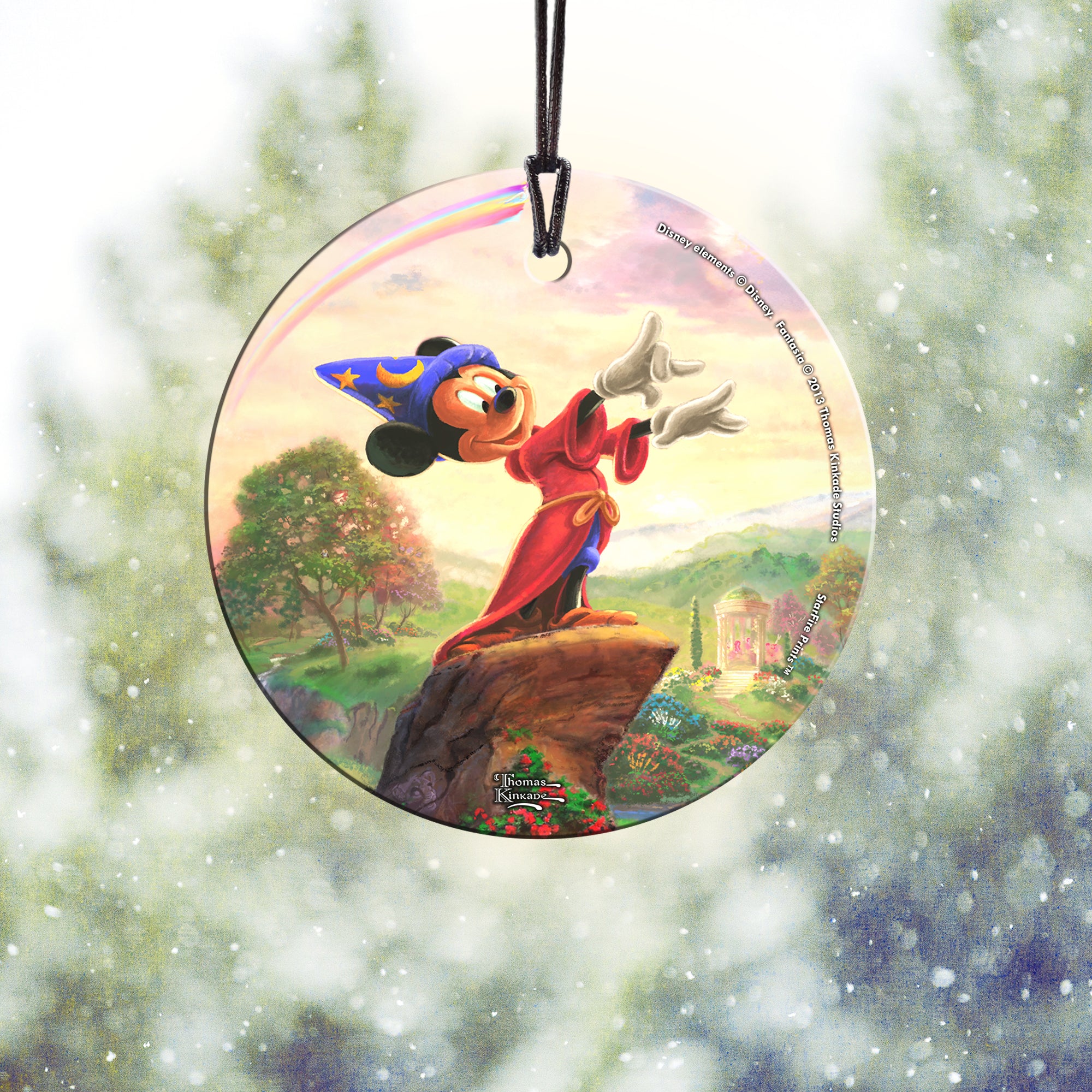 Disney (Mickey Mouse Fantasia) StarFire Prints™ Hanging Glass Print SPCIR503