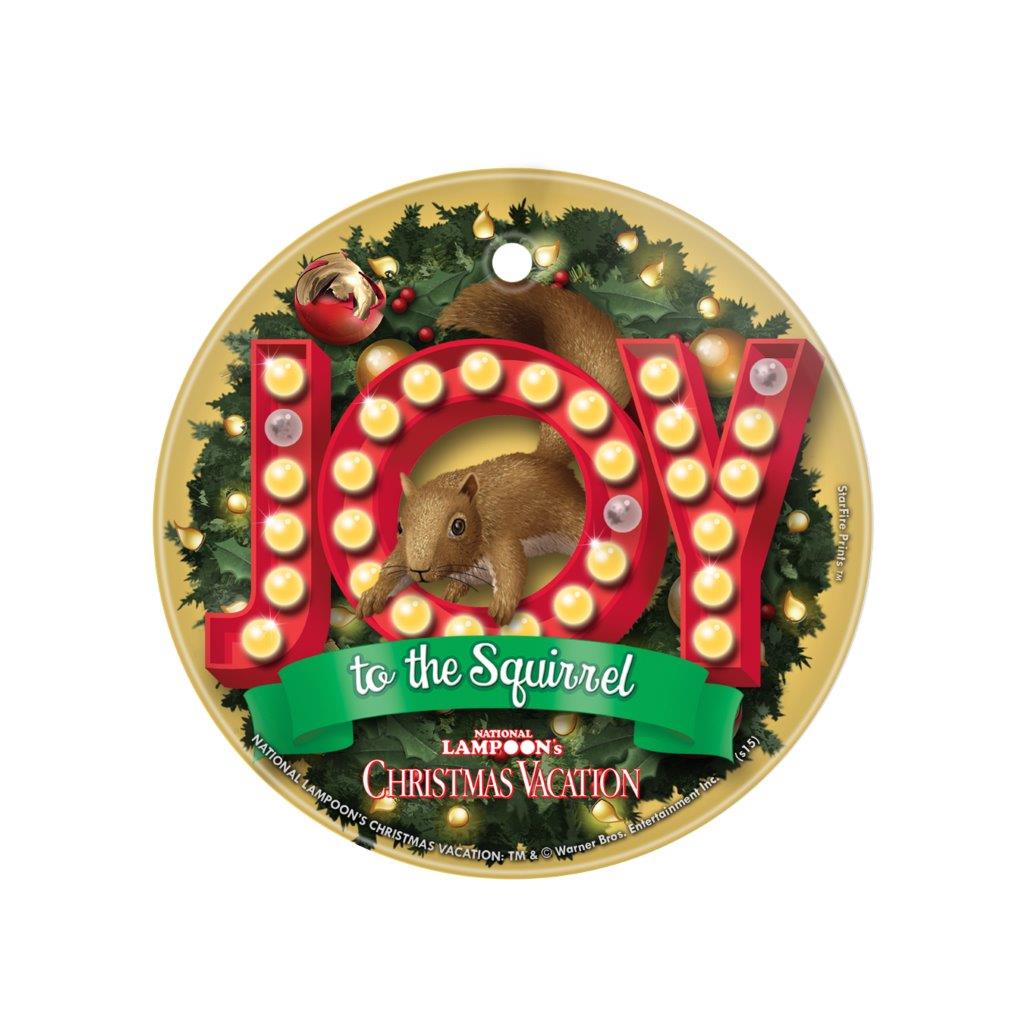 National Lampoons Christmas Vacation (Joy to the Squirrel) StarFire Prints™ Glass Art SPCIR512