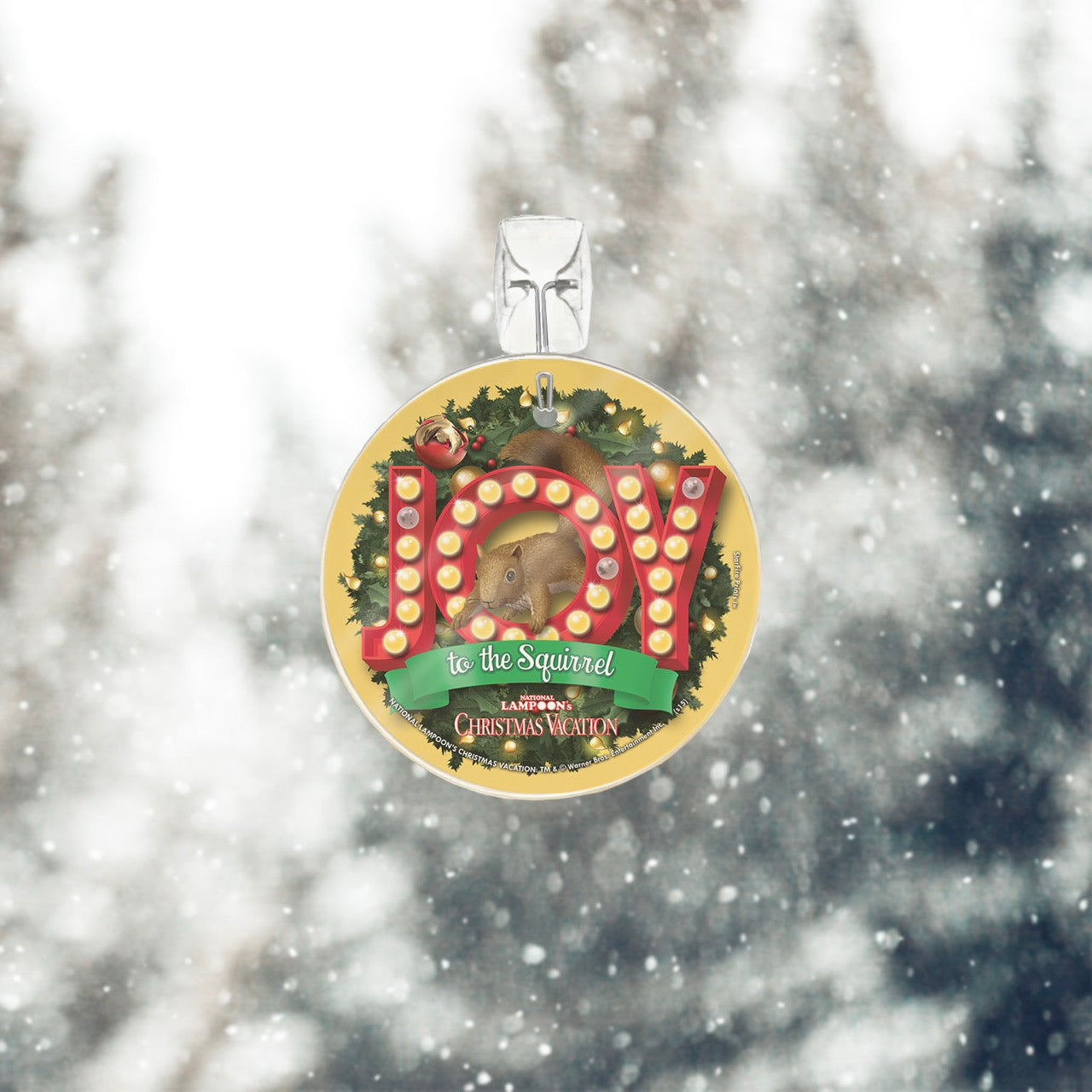 National Lampoons Christmas Vacation (Joy to the Squirrel) StarFire Prints™ Glass Art SPCIR512