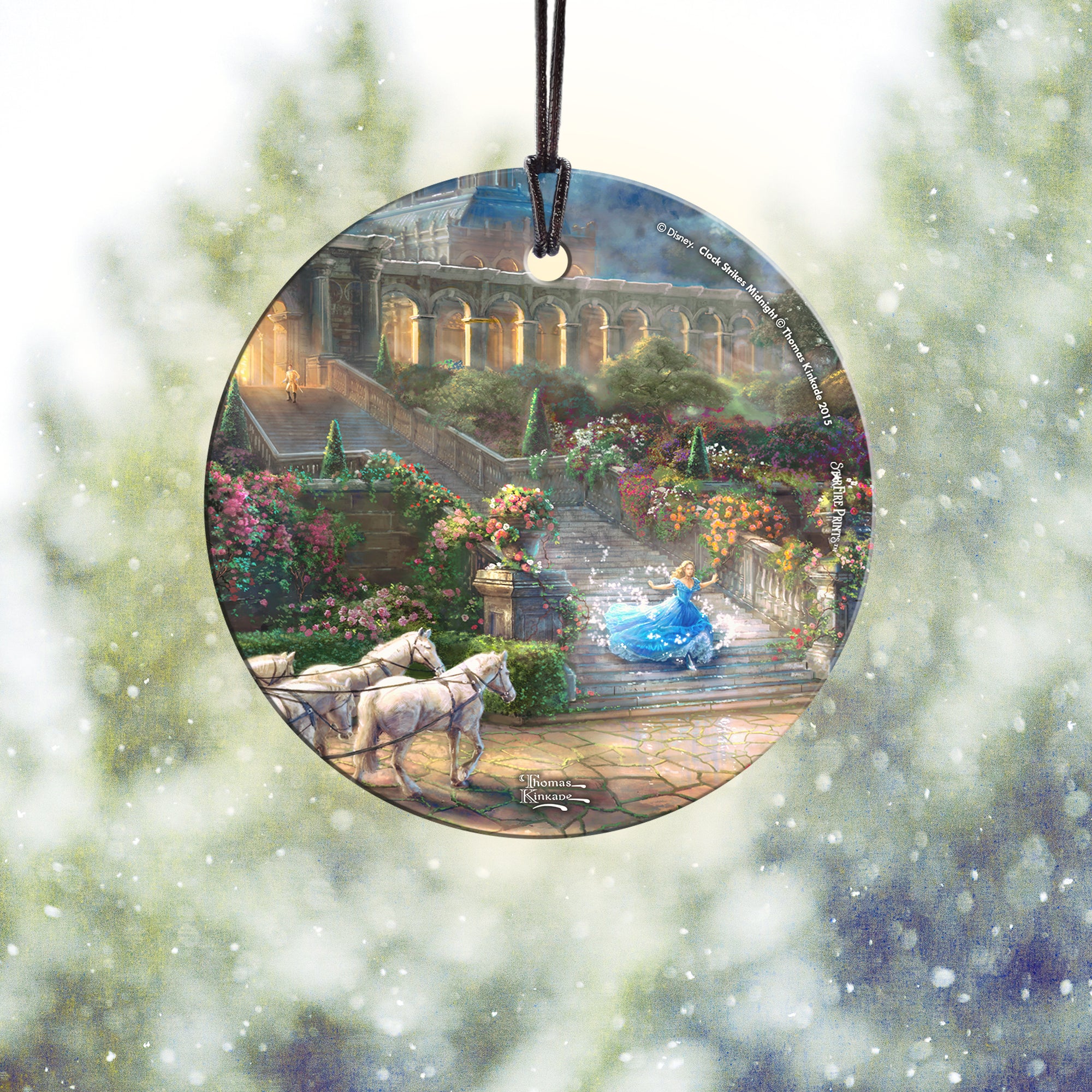 Disney (Cinderella - Clock Strikes Midnight) StarFire Prints™ Hanging Glass Print SPCIR530