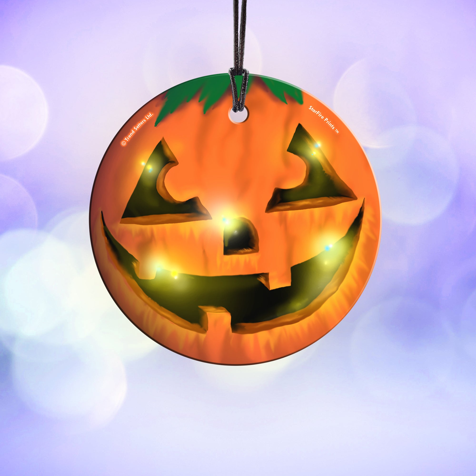 Halloween Collection (Jack o Lantern) Hanging Glass Print SPCIR555